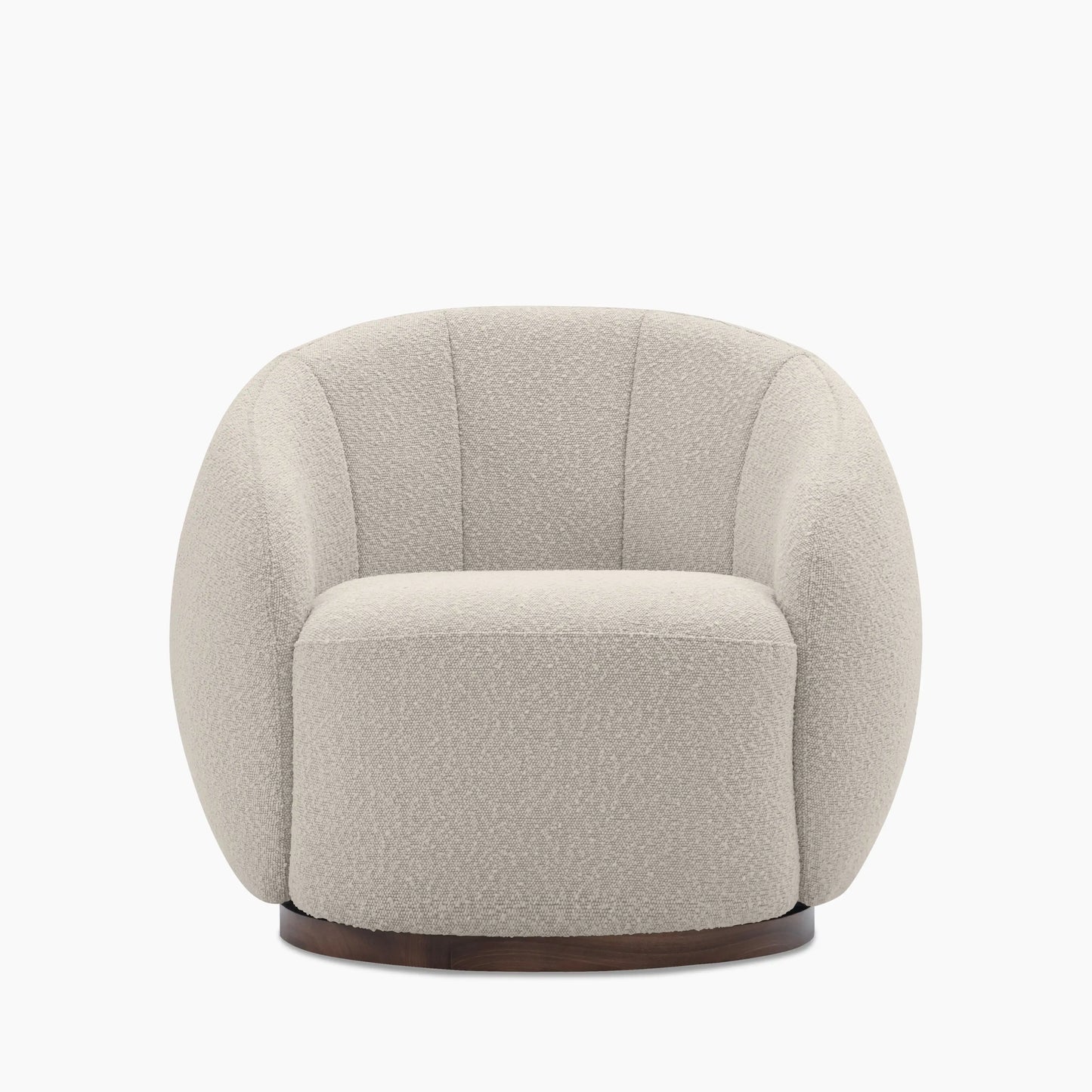 Emile Swivel Armchair Speckled Stone