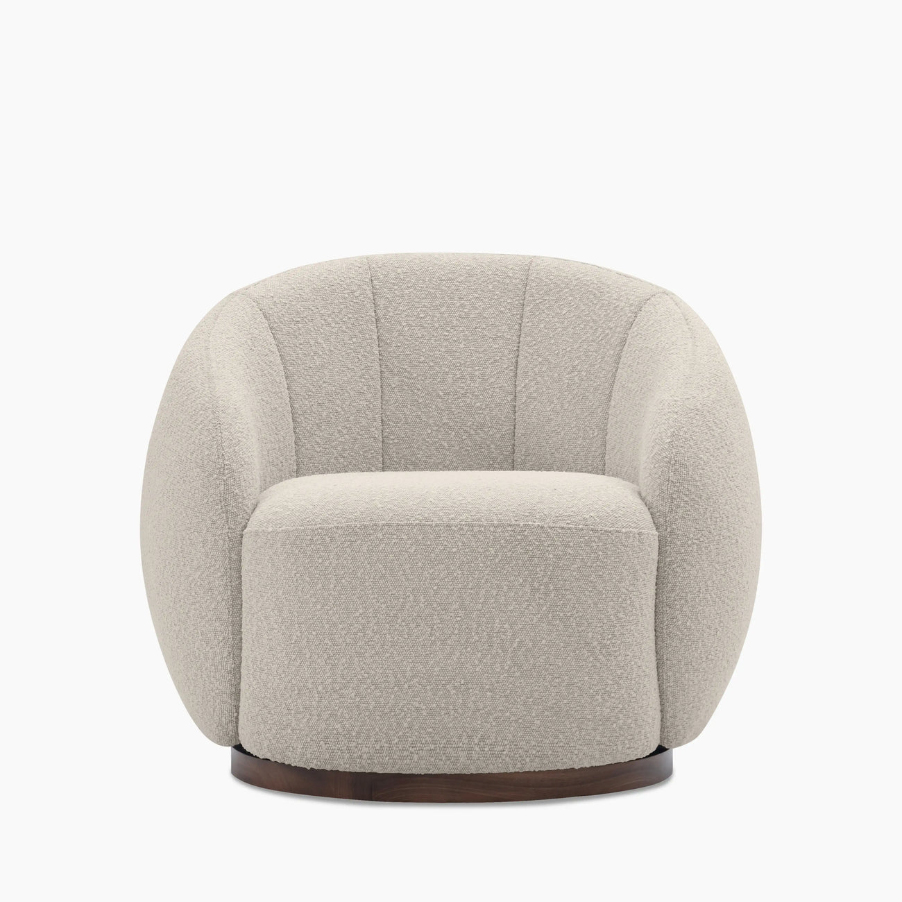 Emile Swivel Armchair Speckled Stone