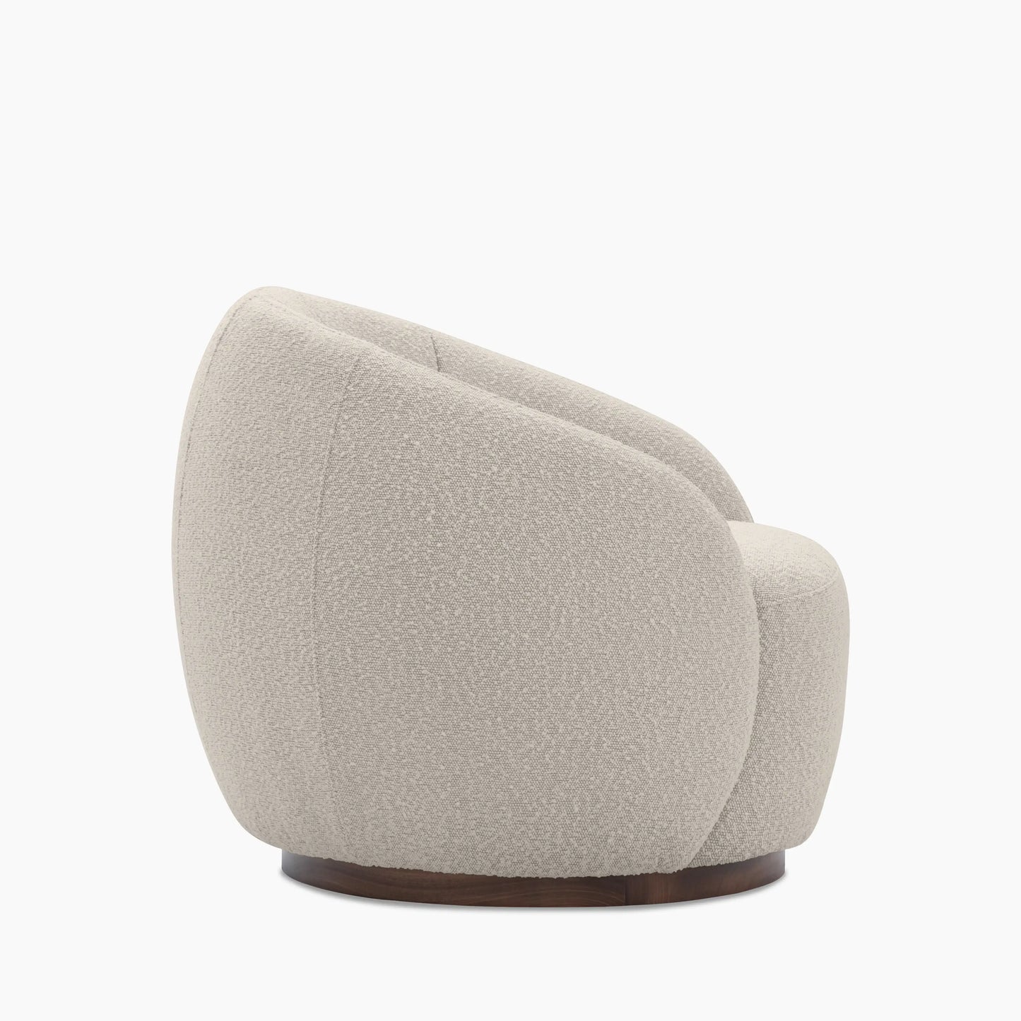 Emile Swivel Armchair Speckled Stone