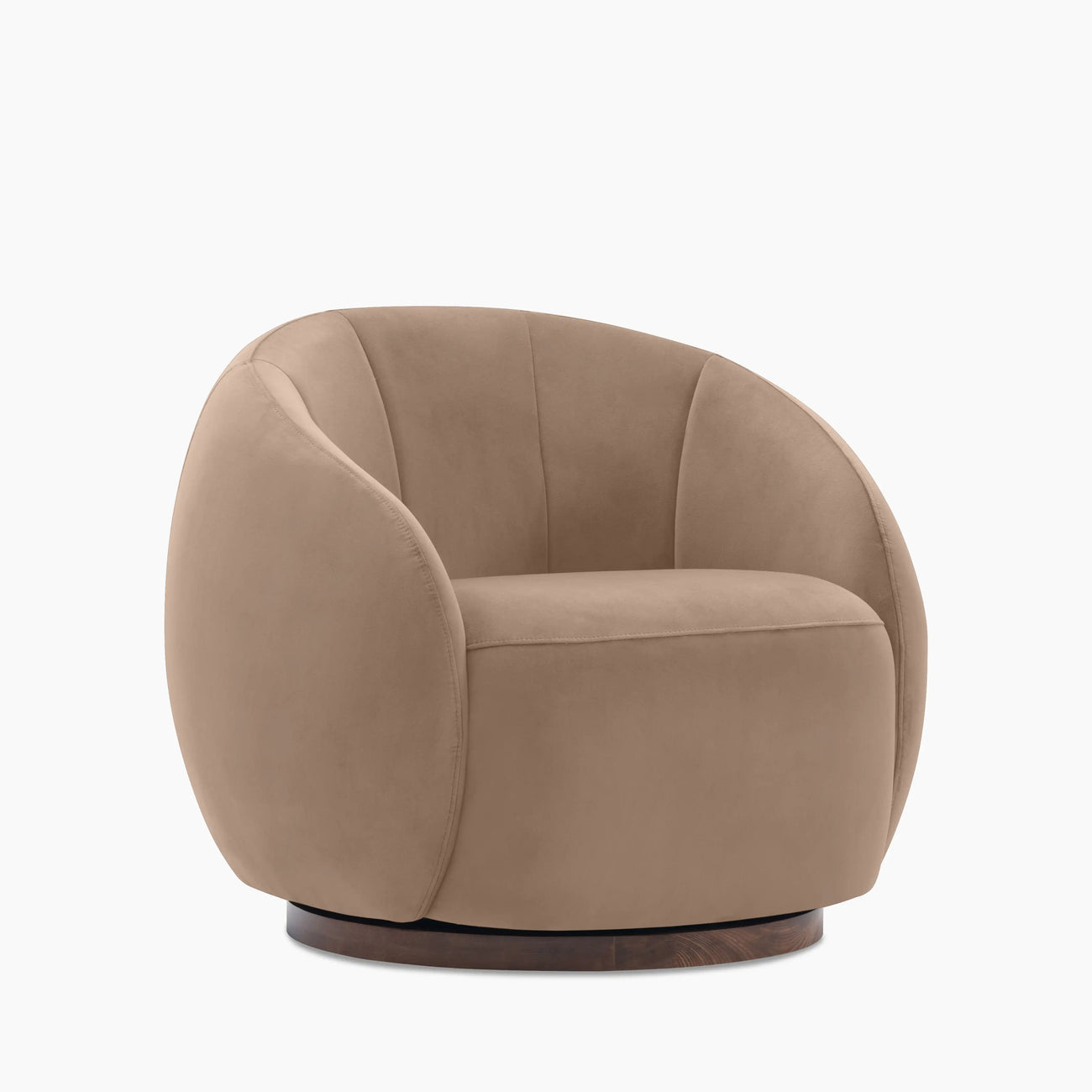 Emile Swivel Armchair Taupe