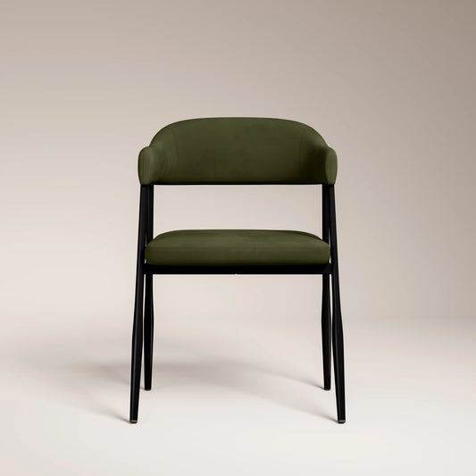 Presley Carver Dining Chair Olive Green