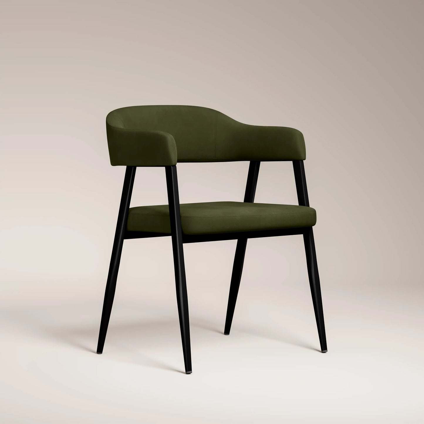 Presley Carver Dining Chair Olive Green