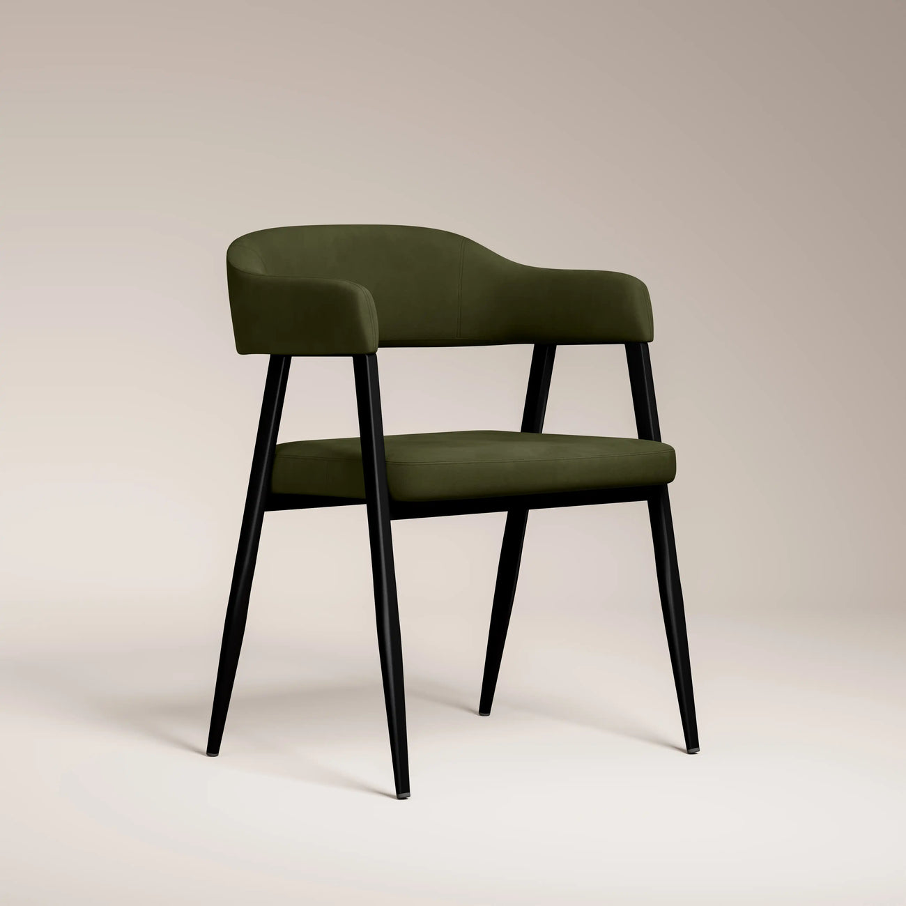 Presley Carver Dining Chair Olive Green