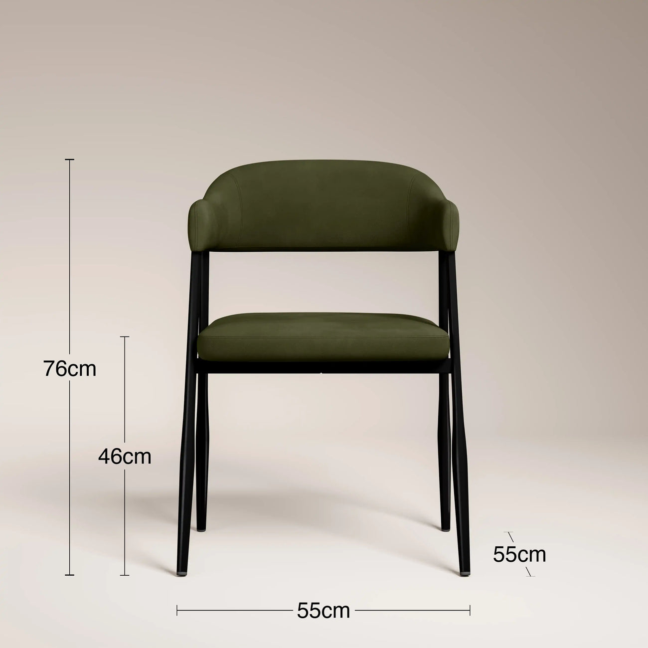 Presley Carver Dining Chair Olive Green
