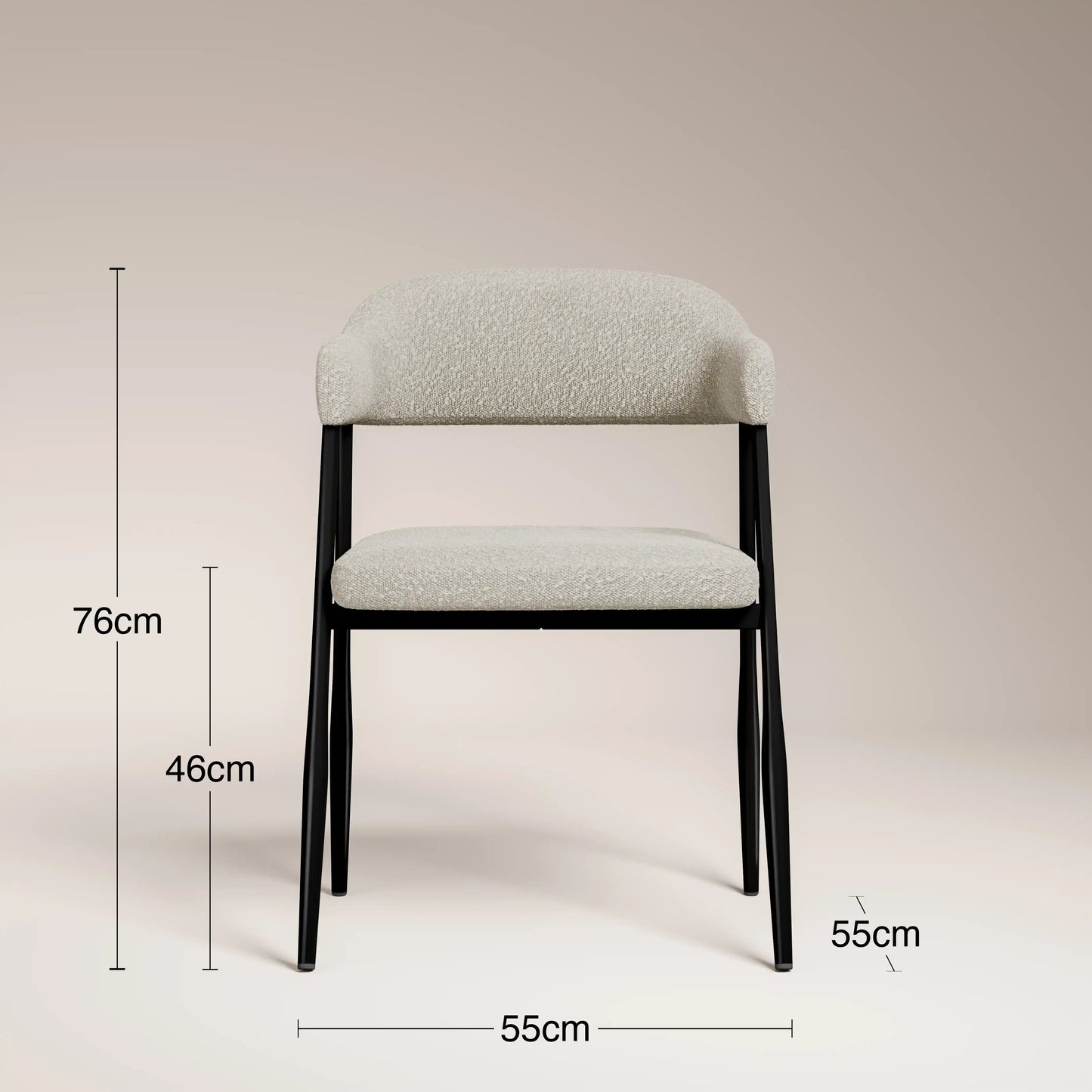 Presley Carver Dining Chair Speckled Stone