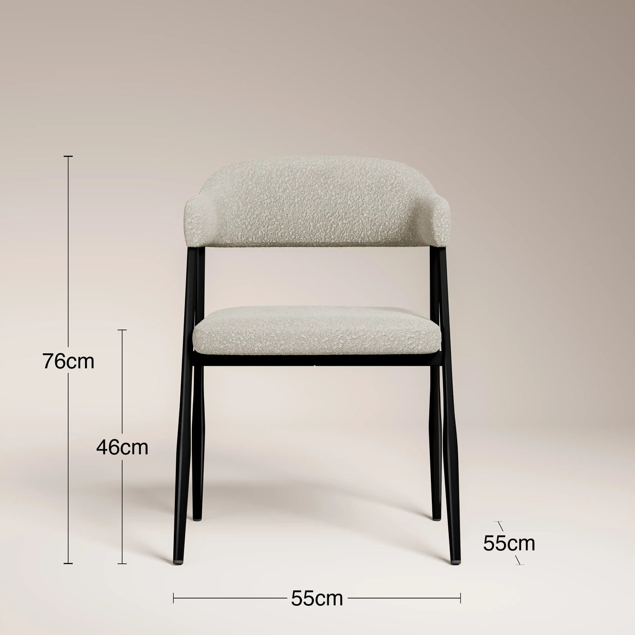 Presley Carver Dining Chair Speckled Stone