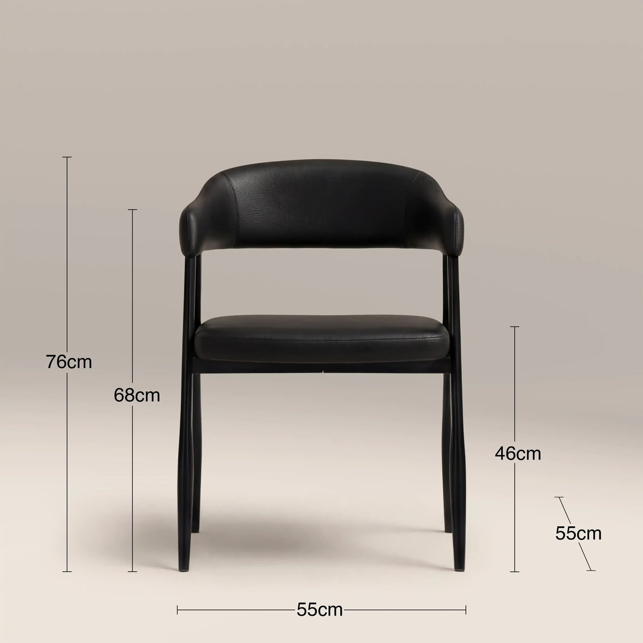 Presley Carver Dining Chair Vintage Black