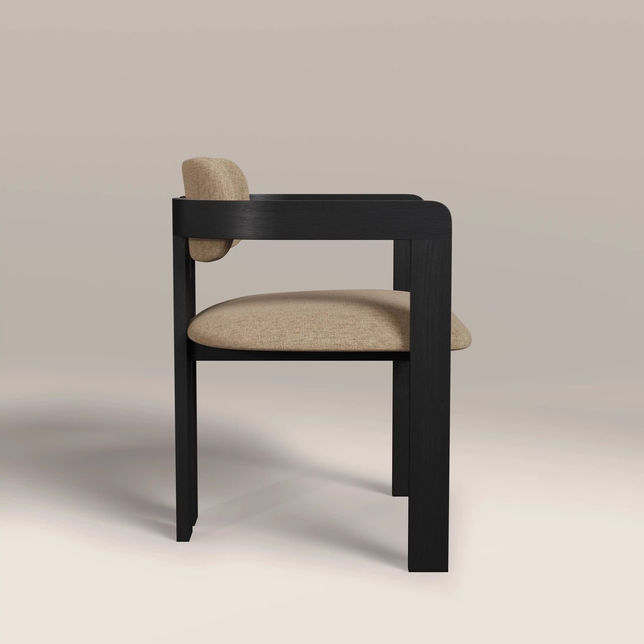 Hallie Wooden Carver Dining Chair Latte & Black