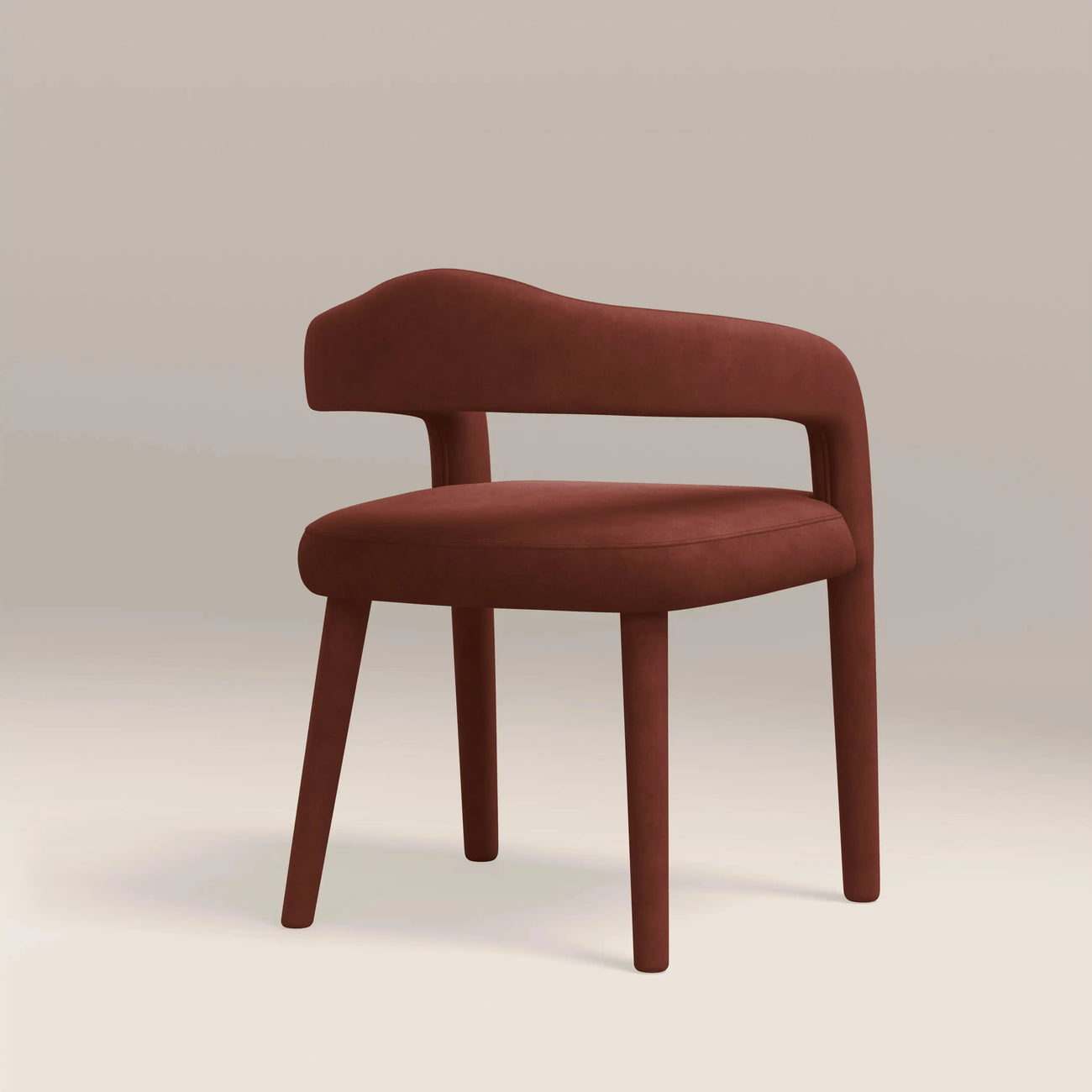 Ophelia Carver Dining Chair Rust Red