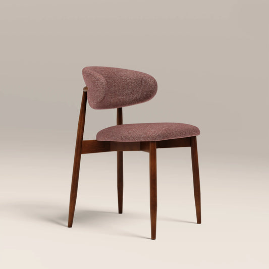 Halston Wooden Dining Chair Speckled Berry Red