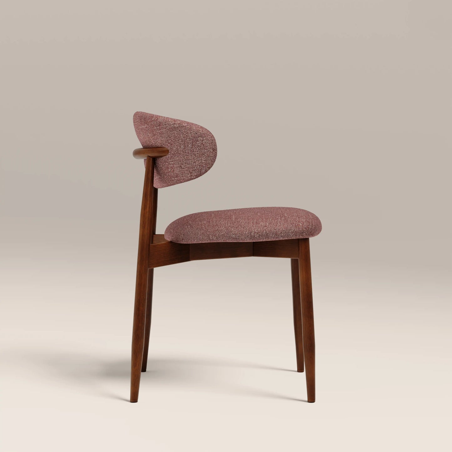 Halston Wooden Dining Chair Speckled Berry Red