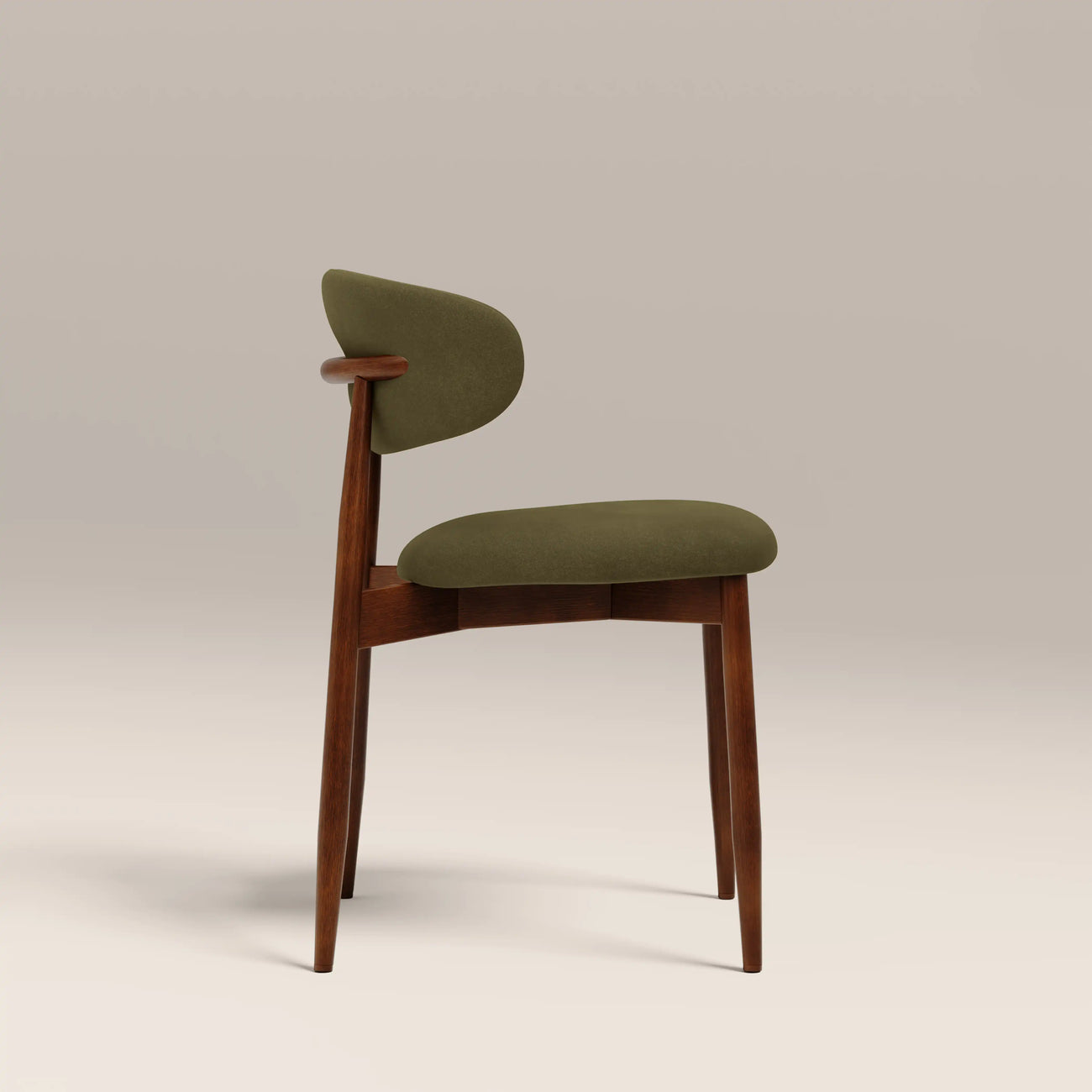 Halston Wooden Dining Chair Moss Green
