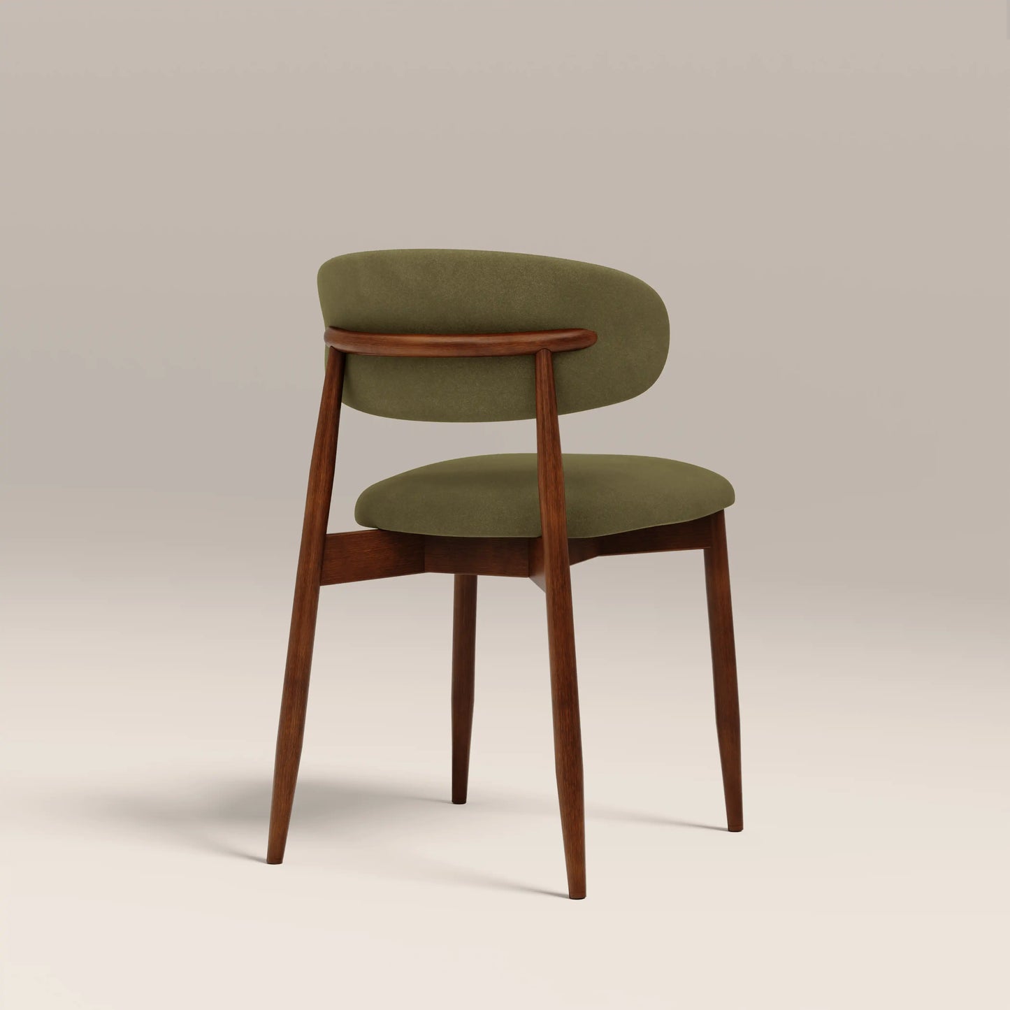 Halston Wooden Dining Chair Moss Green