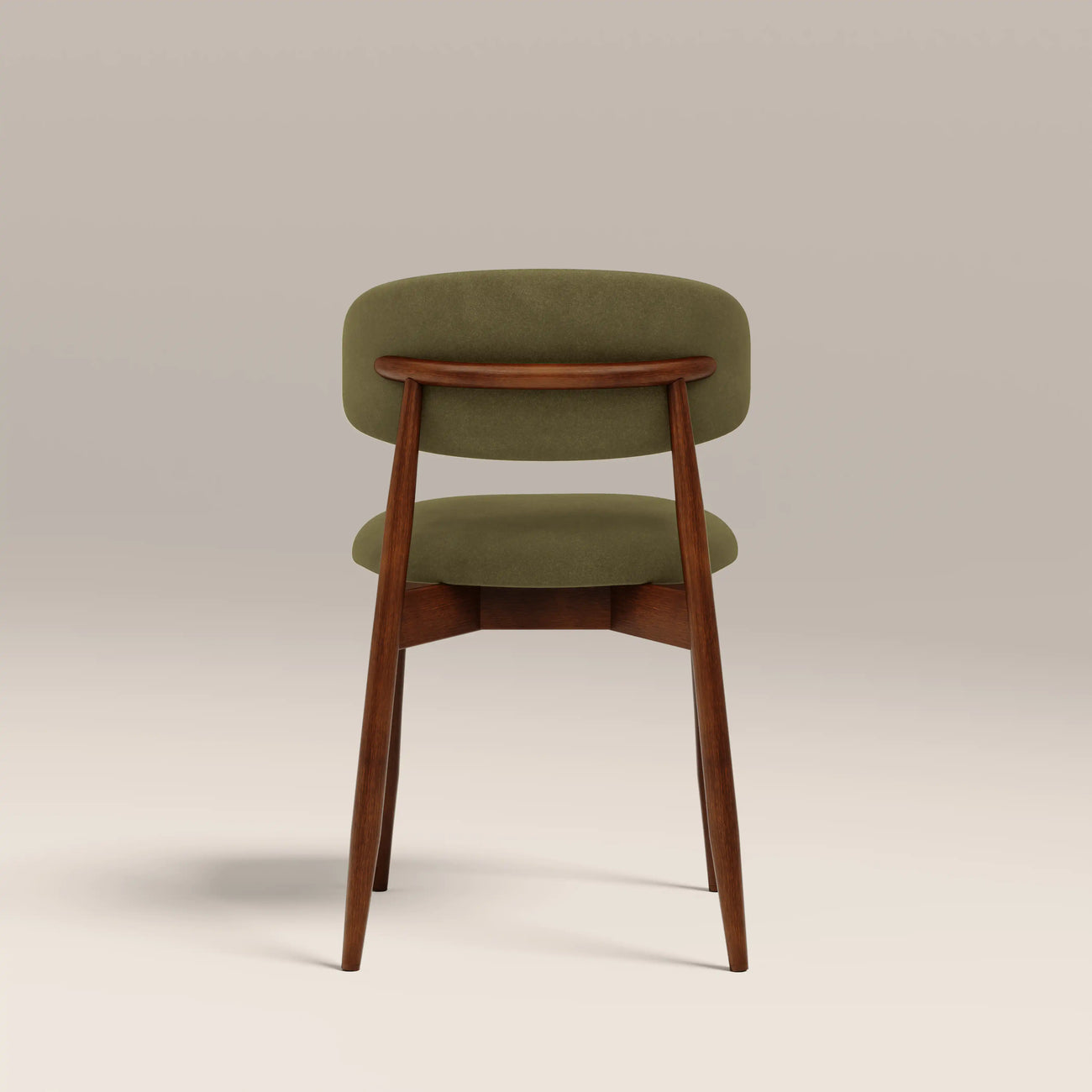 Halston Wooden Dining Chair Moss Green