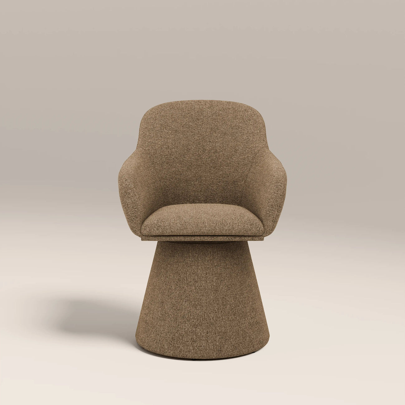Herman Swivel Carver Dining Chair Speckled Cappuccino