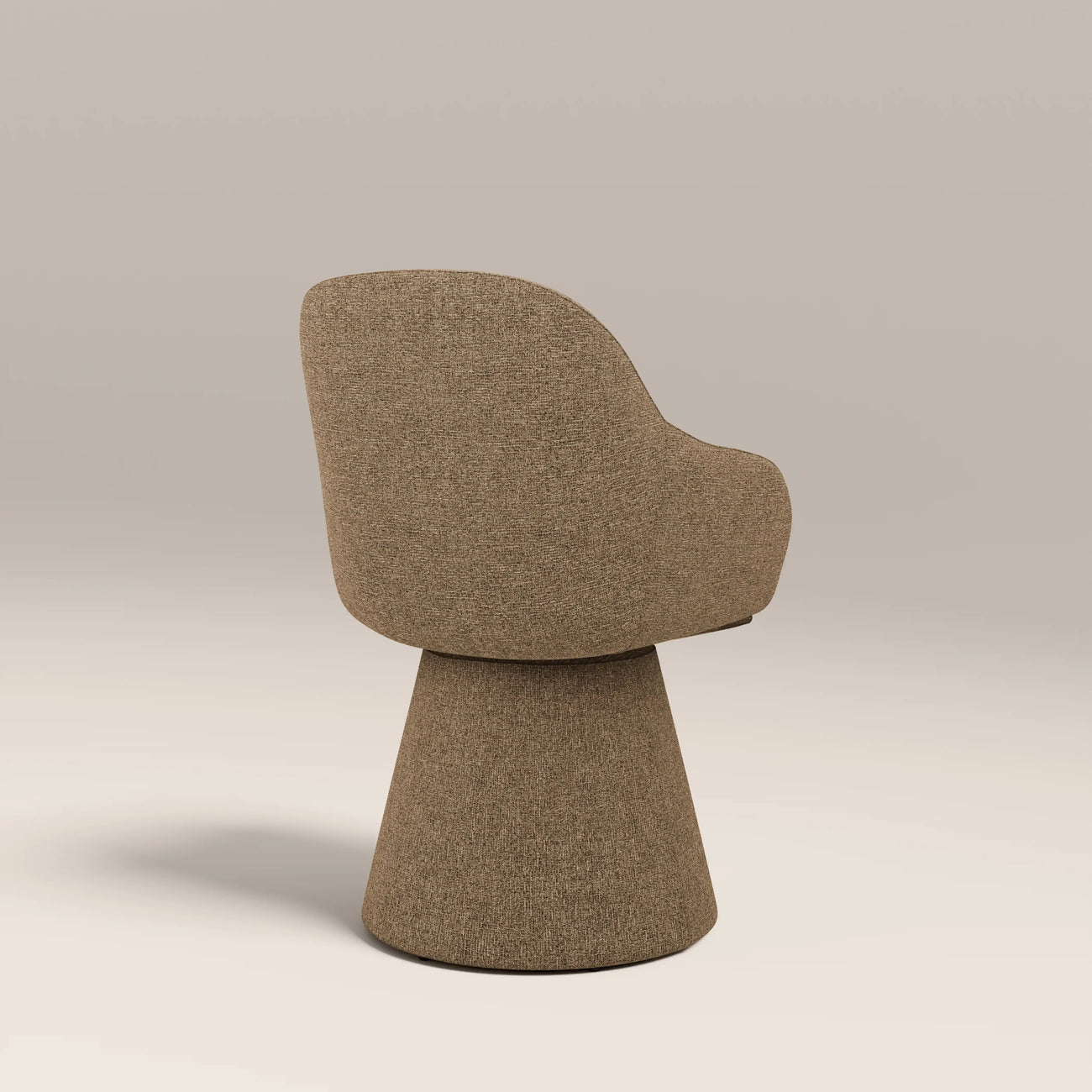 Herman Swivel Carver Dining Chair Speckled Cappuccino