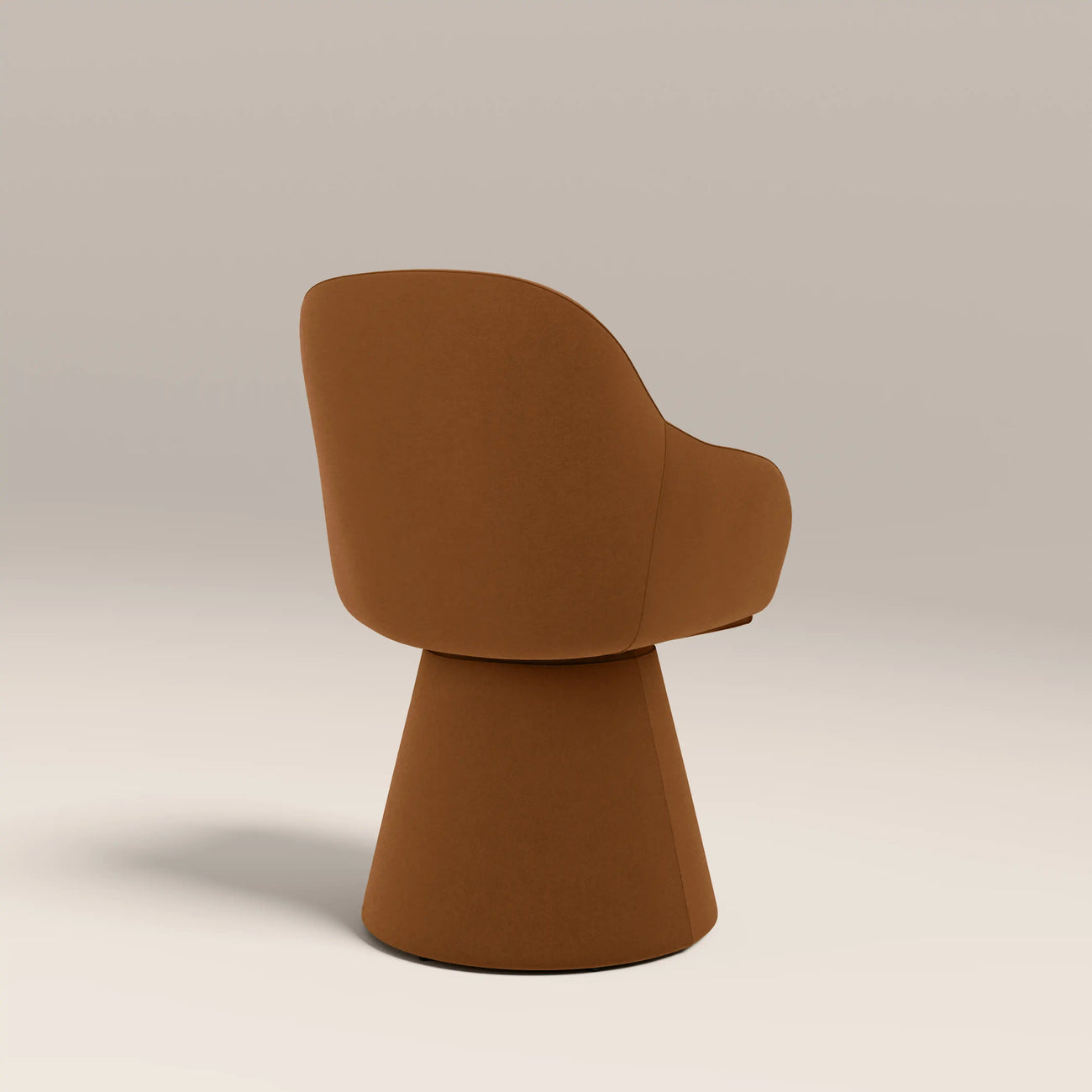 Herman Swivel Carver Dining Chair Caramel Brown