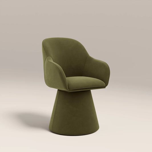 Herman Swivel Carver Dining Chair Moss Green
