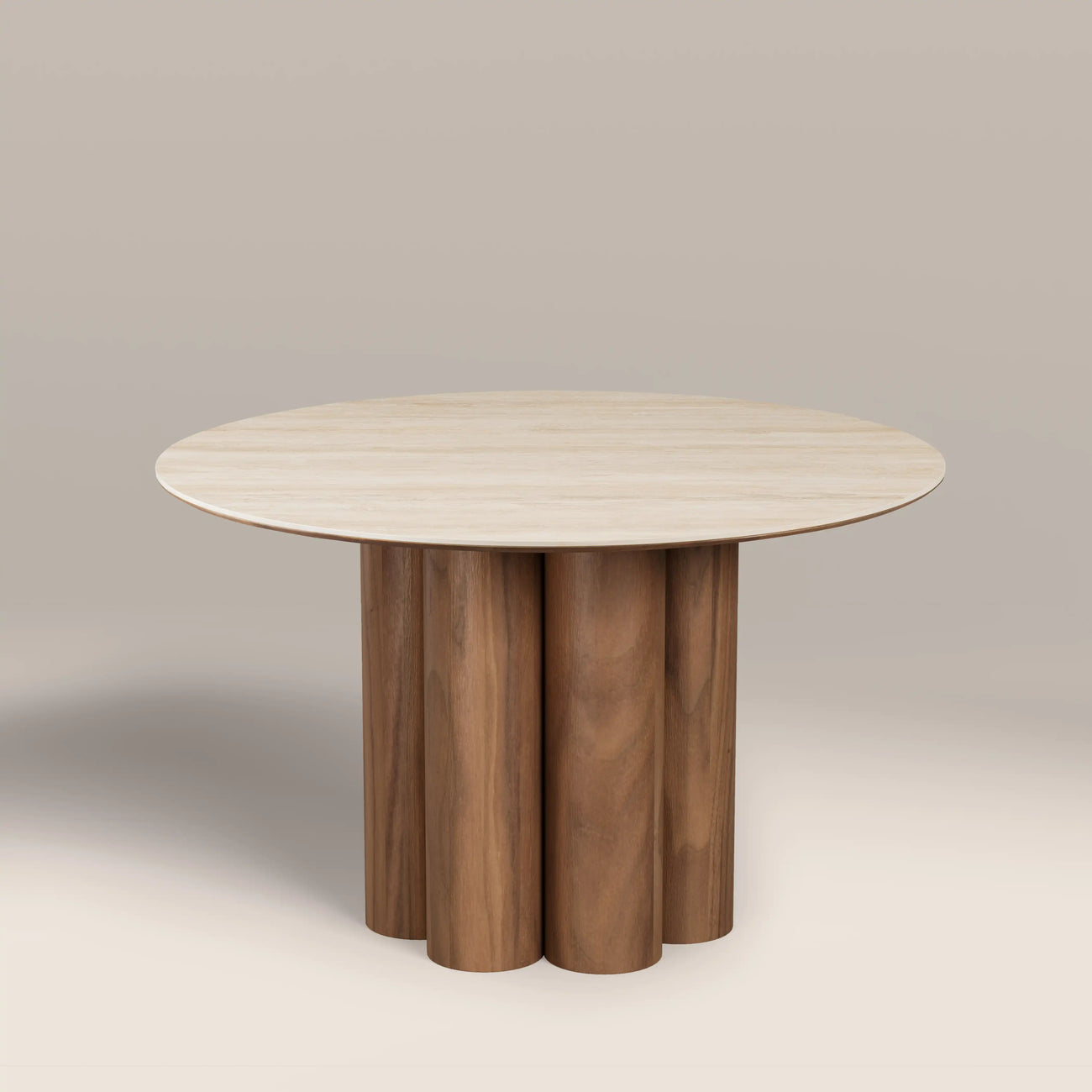 Noelle 4 Seat Round Wooden Dining Table

 Natural
