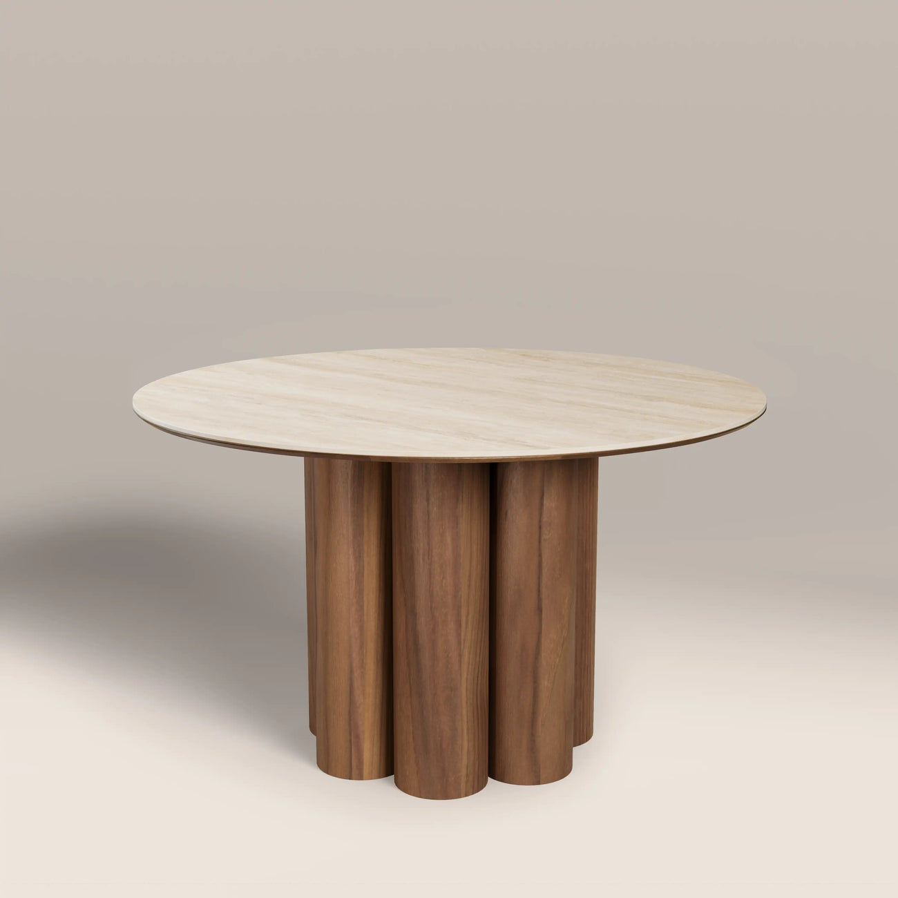 Noelle 4 Seat Round Wooden Dining Table

 Natural