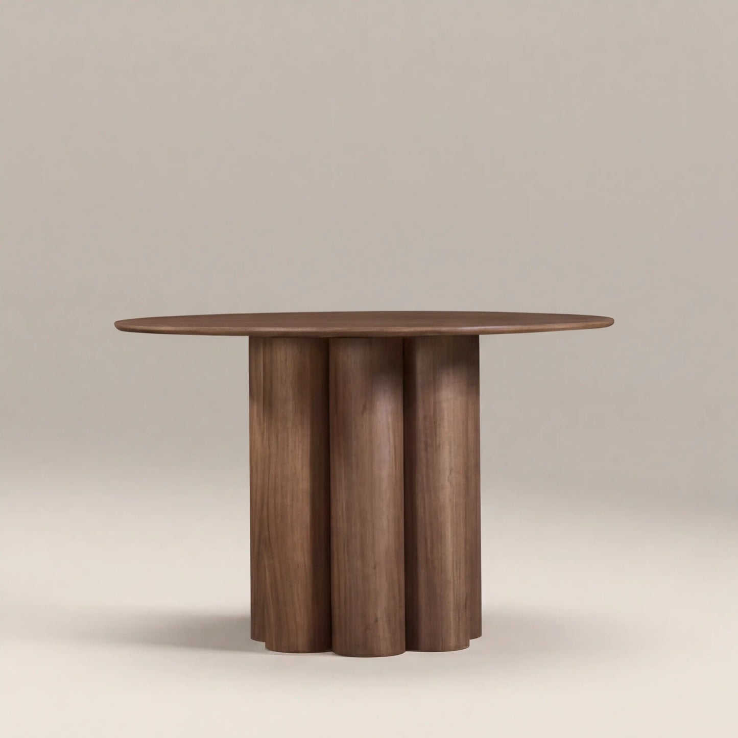 Noelle 4 Seat Round Wooden Dining Table

 Walnut