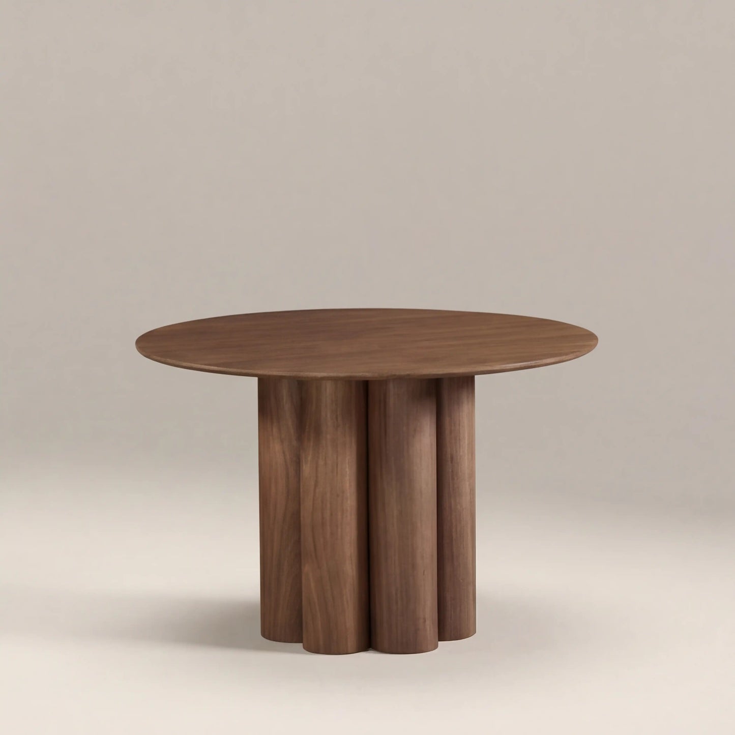 Noelle 4 Seat Round Wooden Dining Table

 Walnut