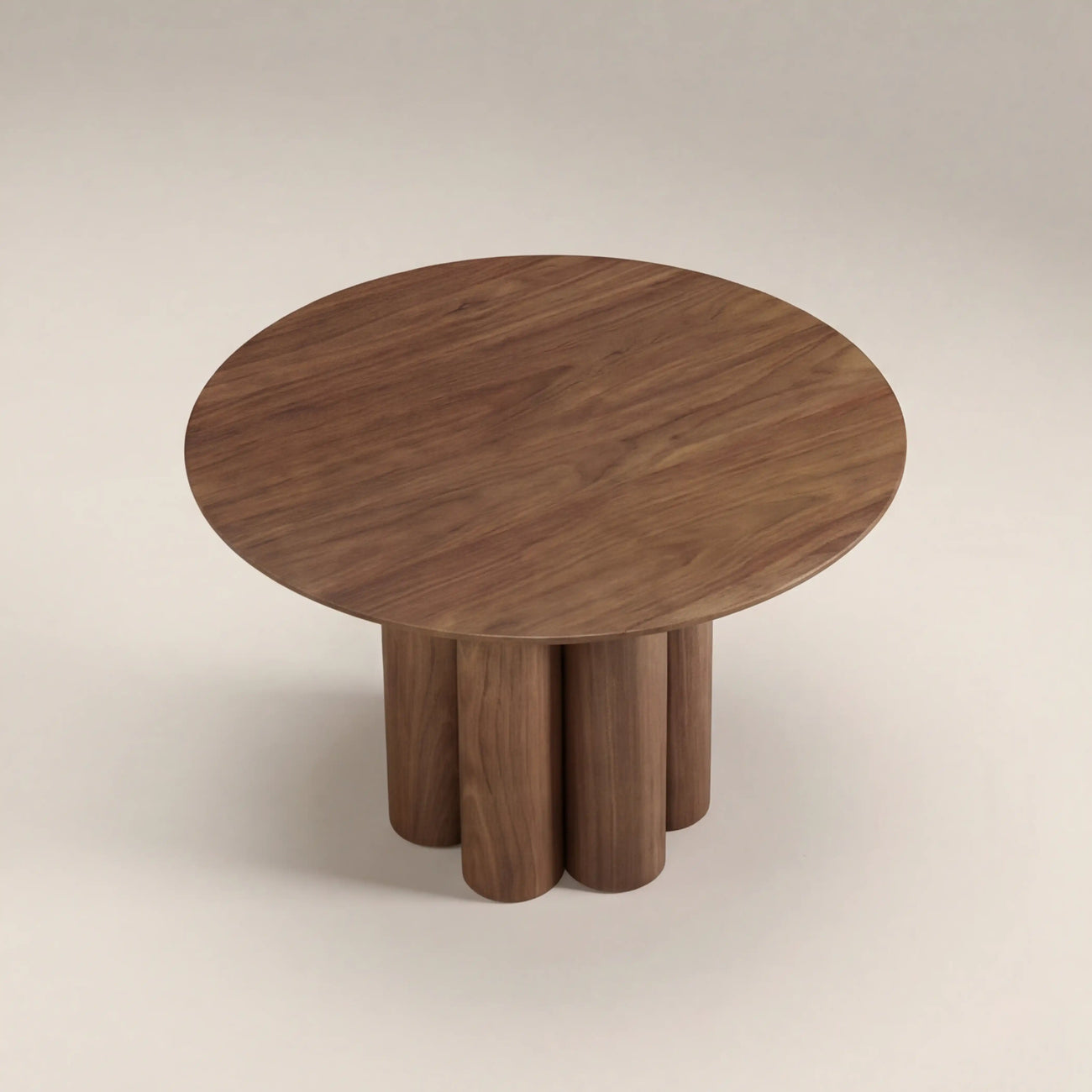 Noelle 4 Seat Round Wooden Dining Table

 Walnut