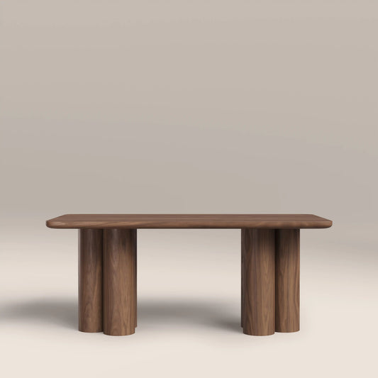 Noelle 6 Seat Rectangle Wooden Dining Table

 Walnut