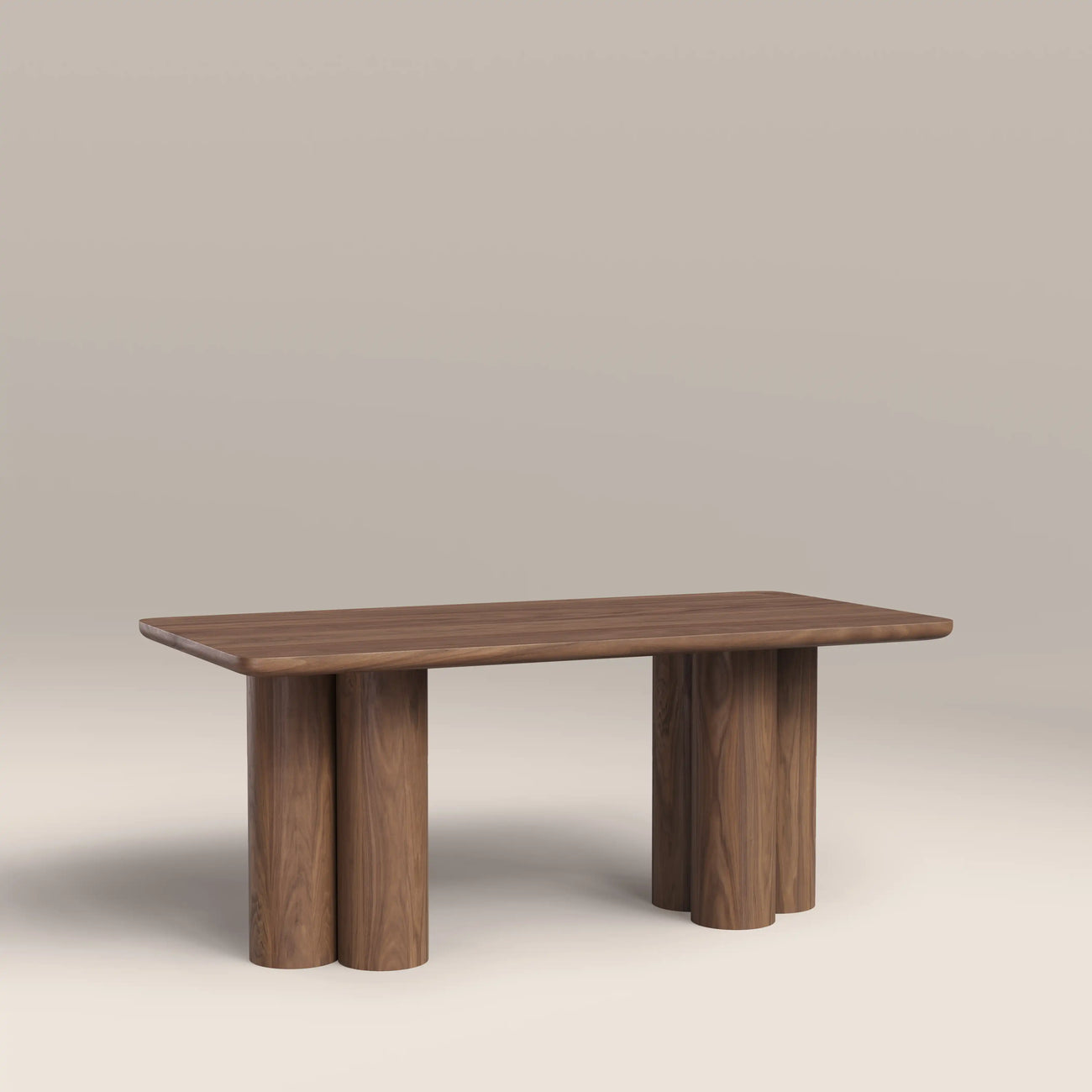 Noelle 6 Seat Rectangle Wooden Dining Table

 Walnut
