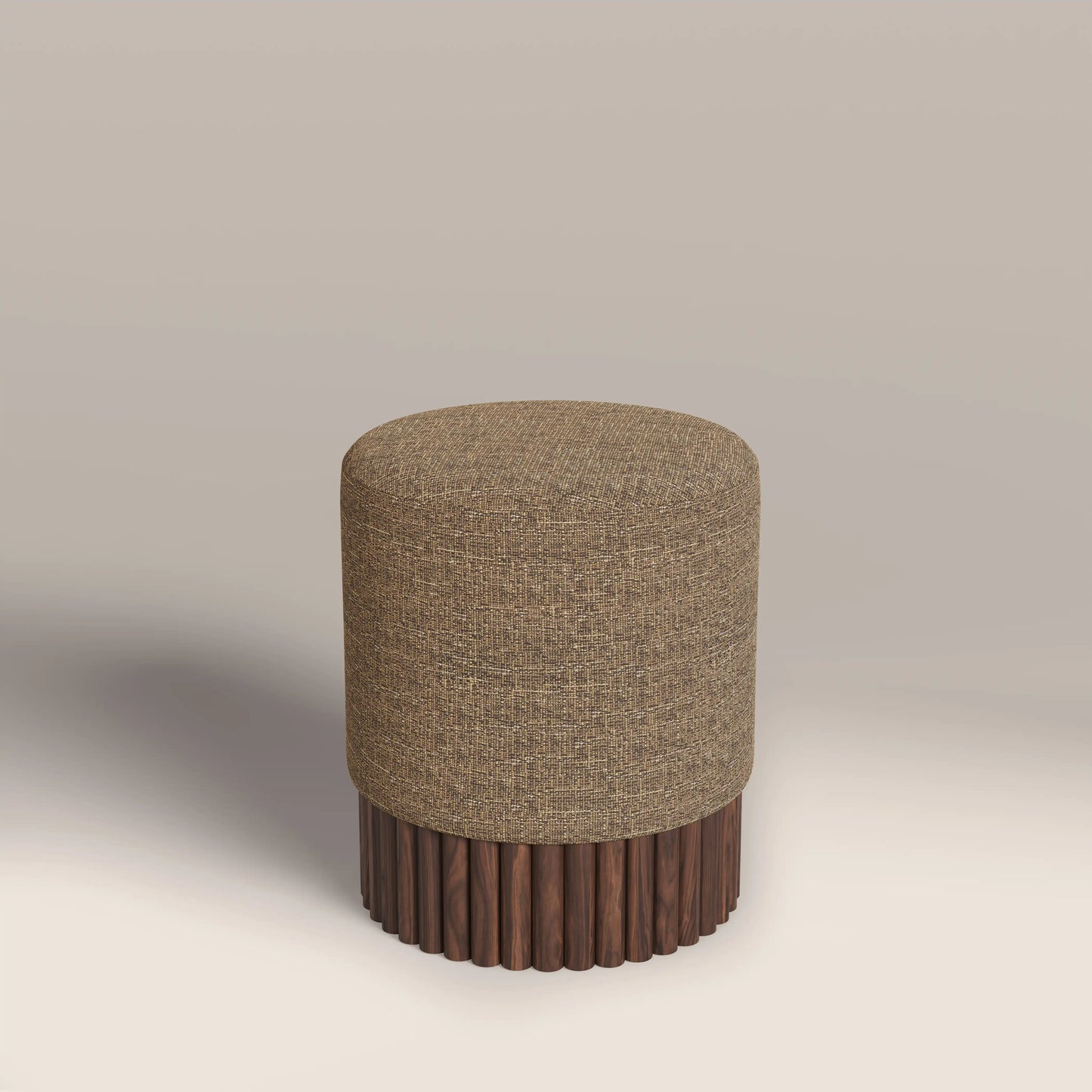 Oberon Pouffe Speckled Cappuccino