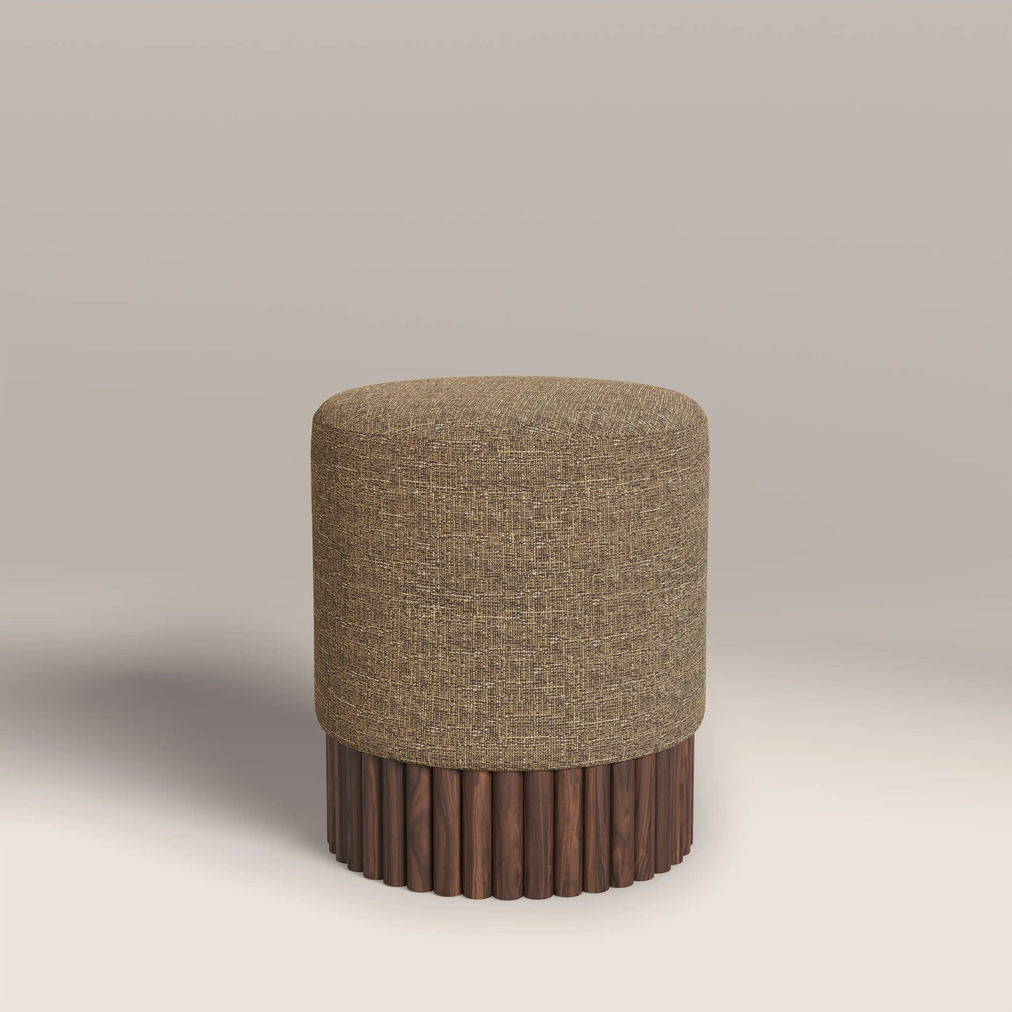 Oberon Pouffe Speckled Cappuccino