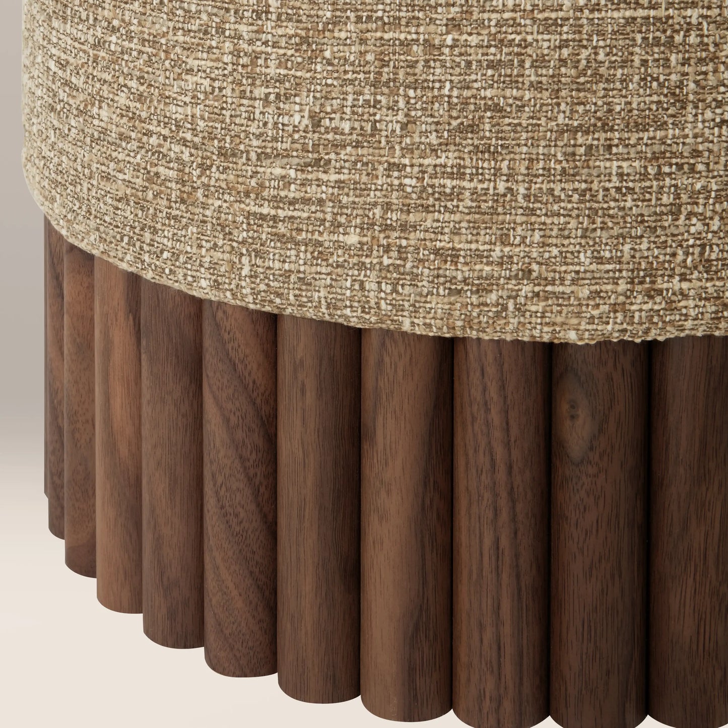 Oberon Pouffe Speckled Cappuccino