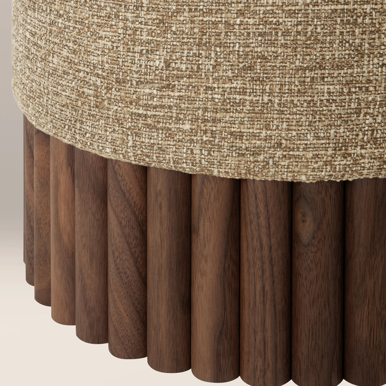Oberon Pouffe Speckled Cappuccino