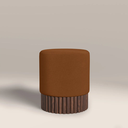 Oberon Pouffe Caramel Brown