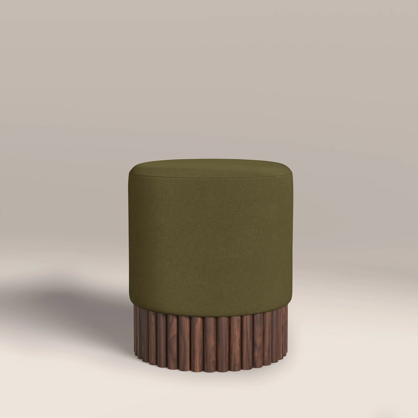 Oberon Pouffe Moss Green