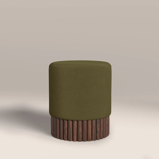 Oberon Pouffe Moss Green
