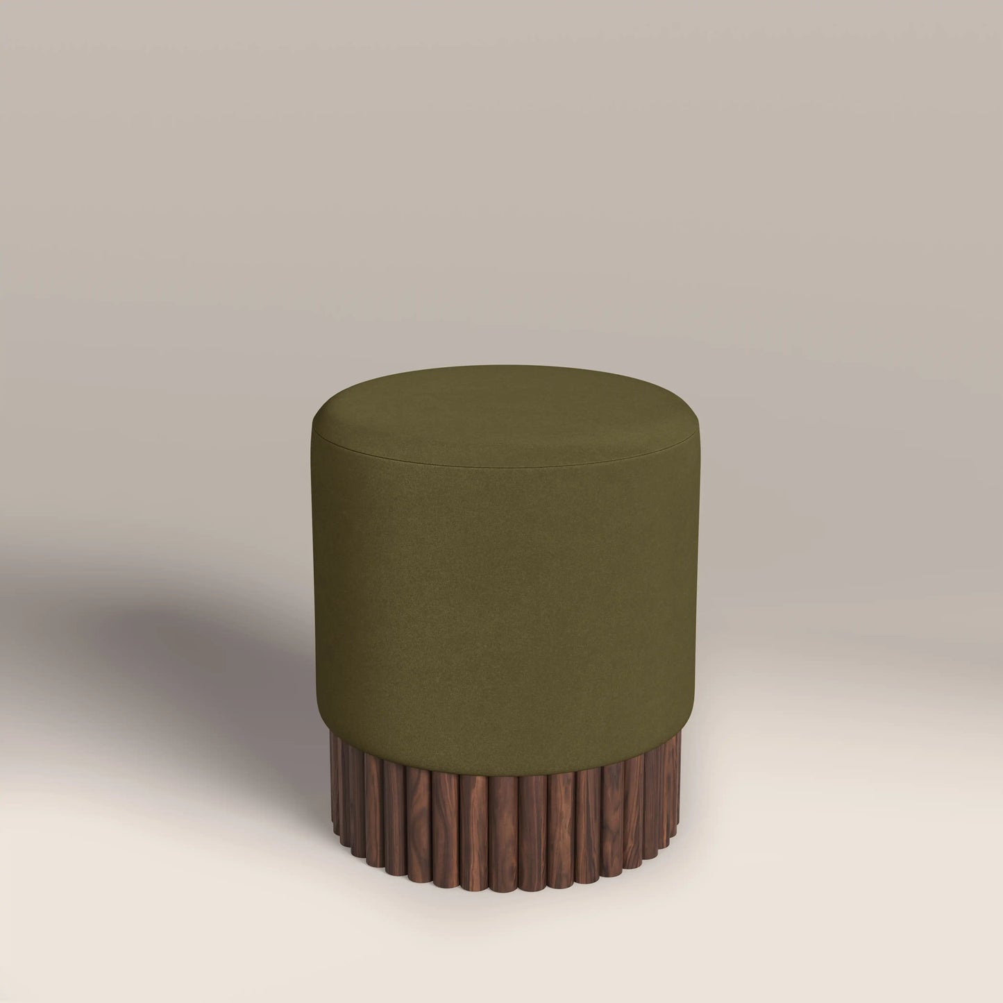 Oberon Pouffe Moss Green