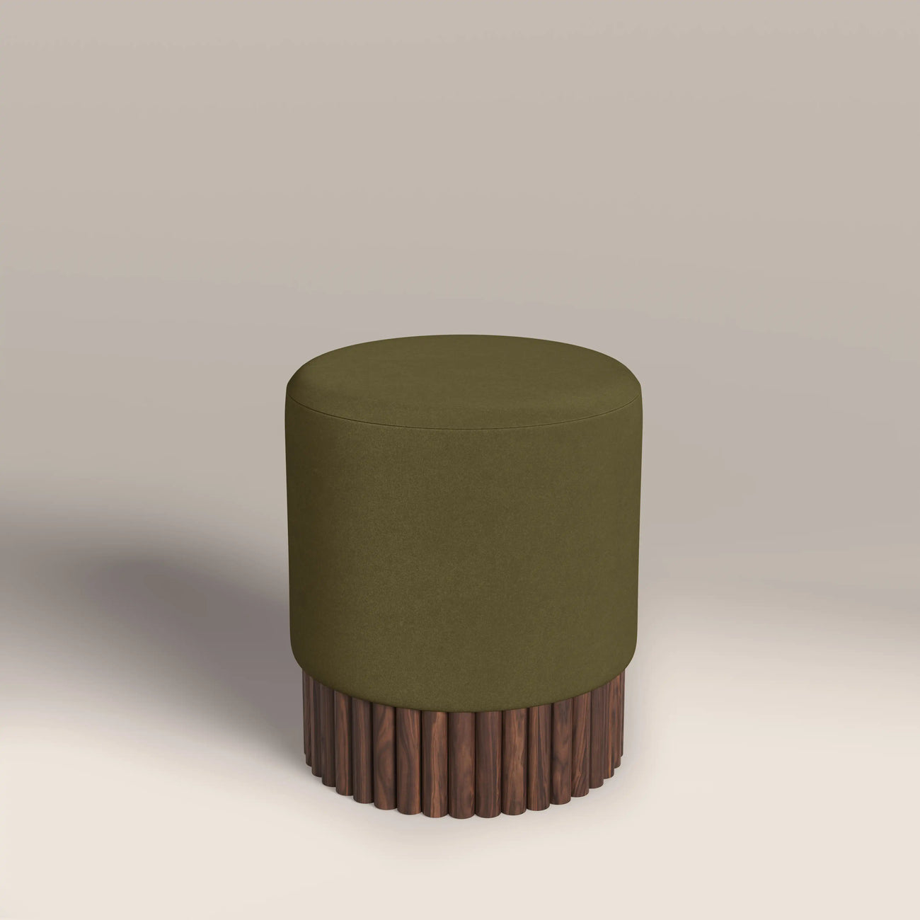 Oberon Pouffe Moss Green