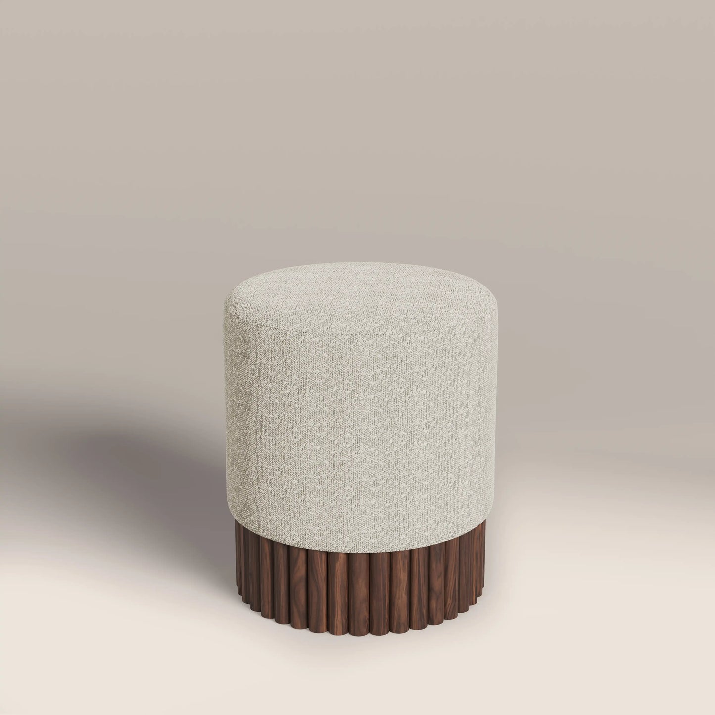 Oberon Pouffe Speckled Stone