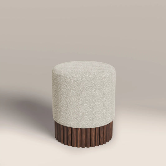 Oberon Pouffe Speckled Stone
