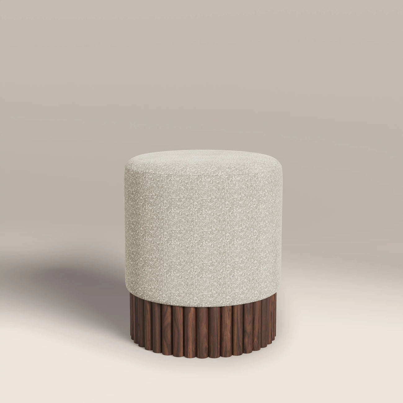 Oberon Pouffe Speckled Stone