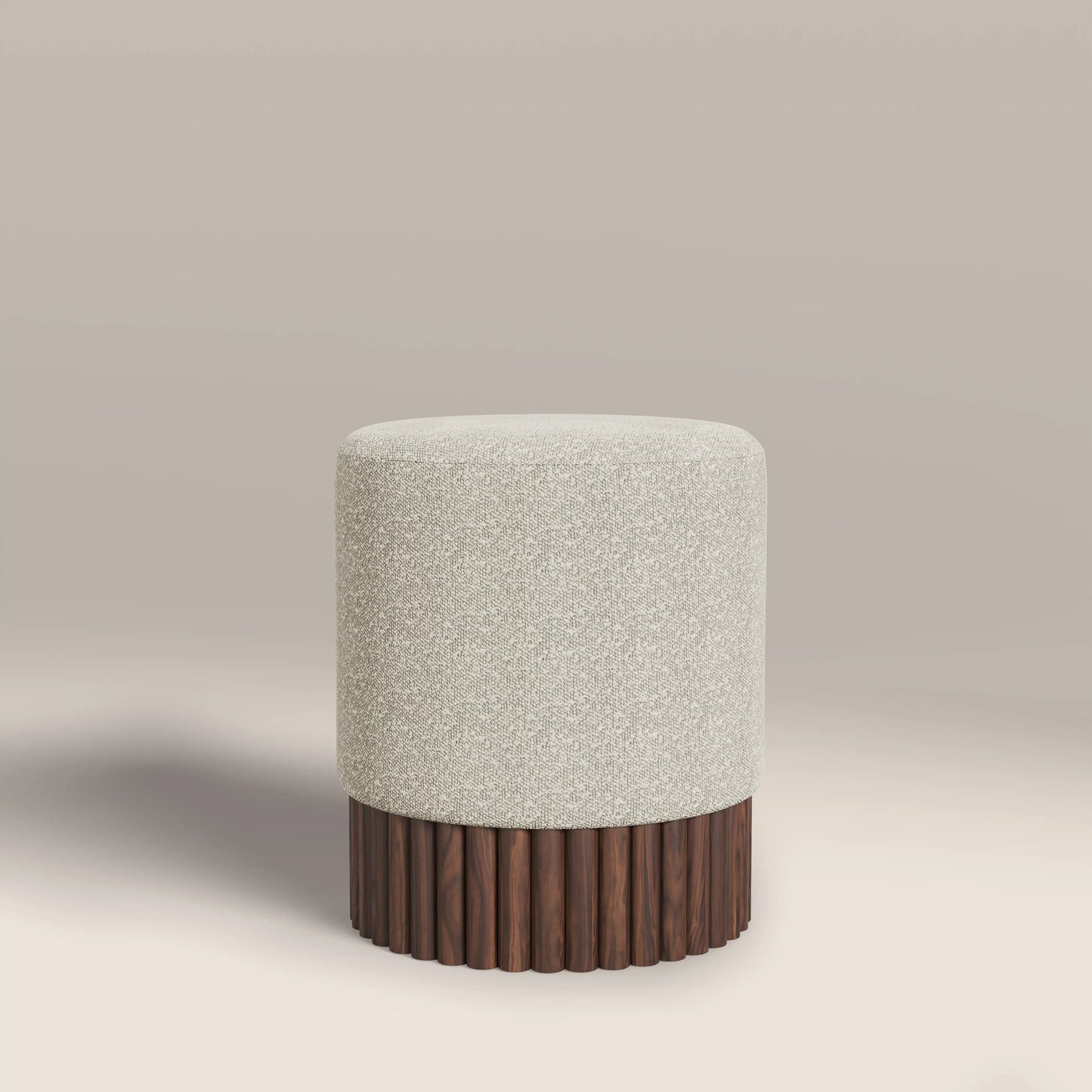 Oberon Pouffe Speckled Stone