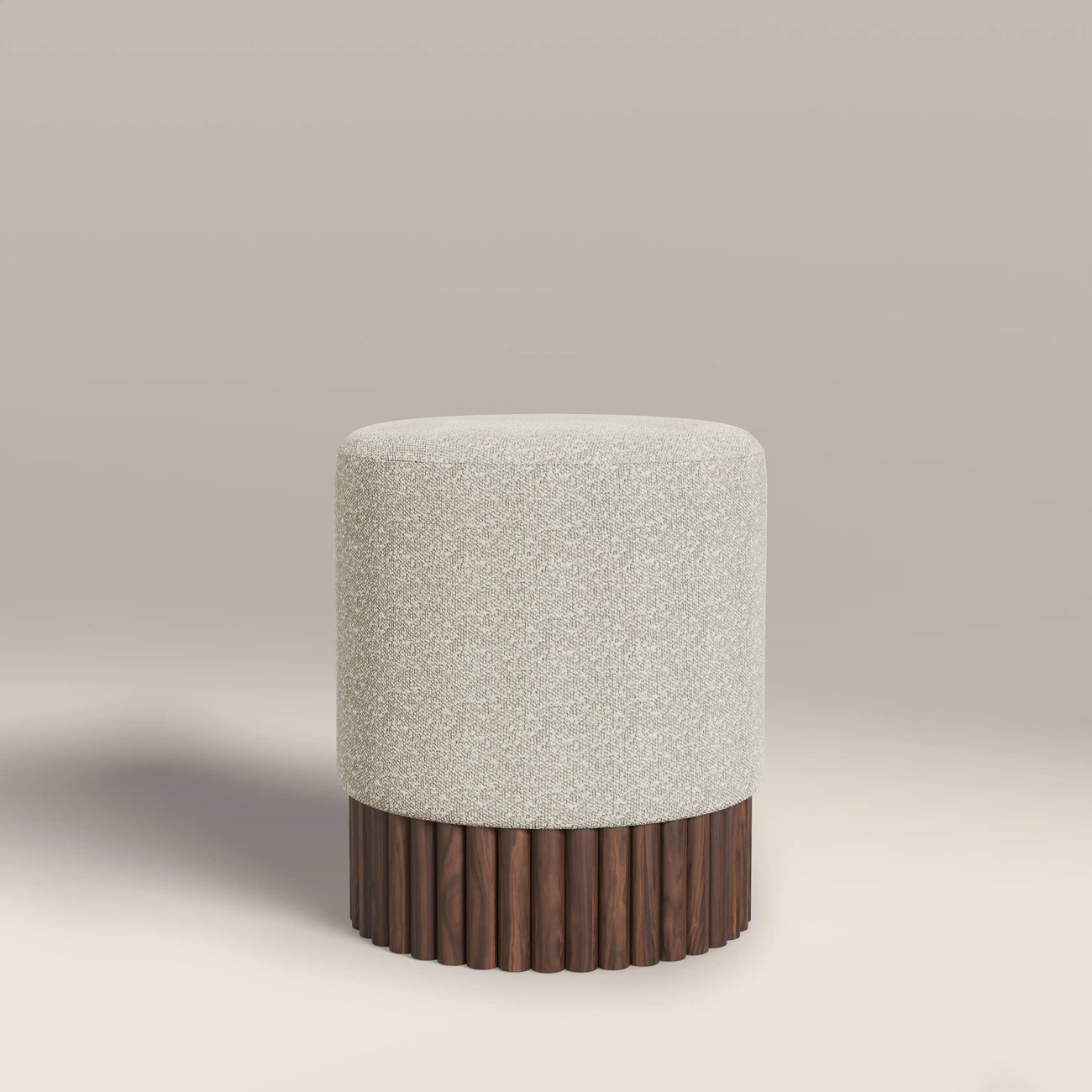 Oberon Pouffe Speckled Stone