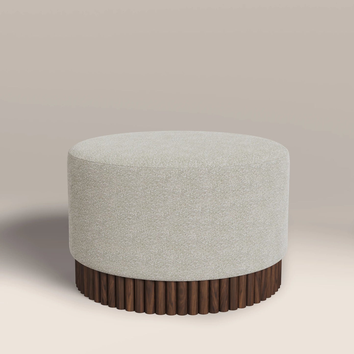 Oberon Footstool Speckled Stone