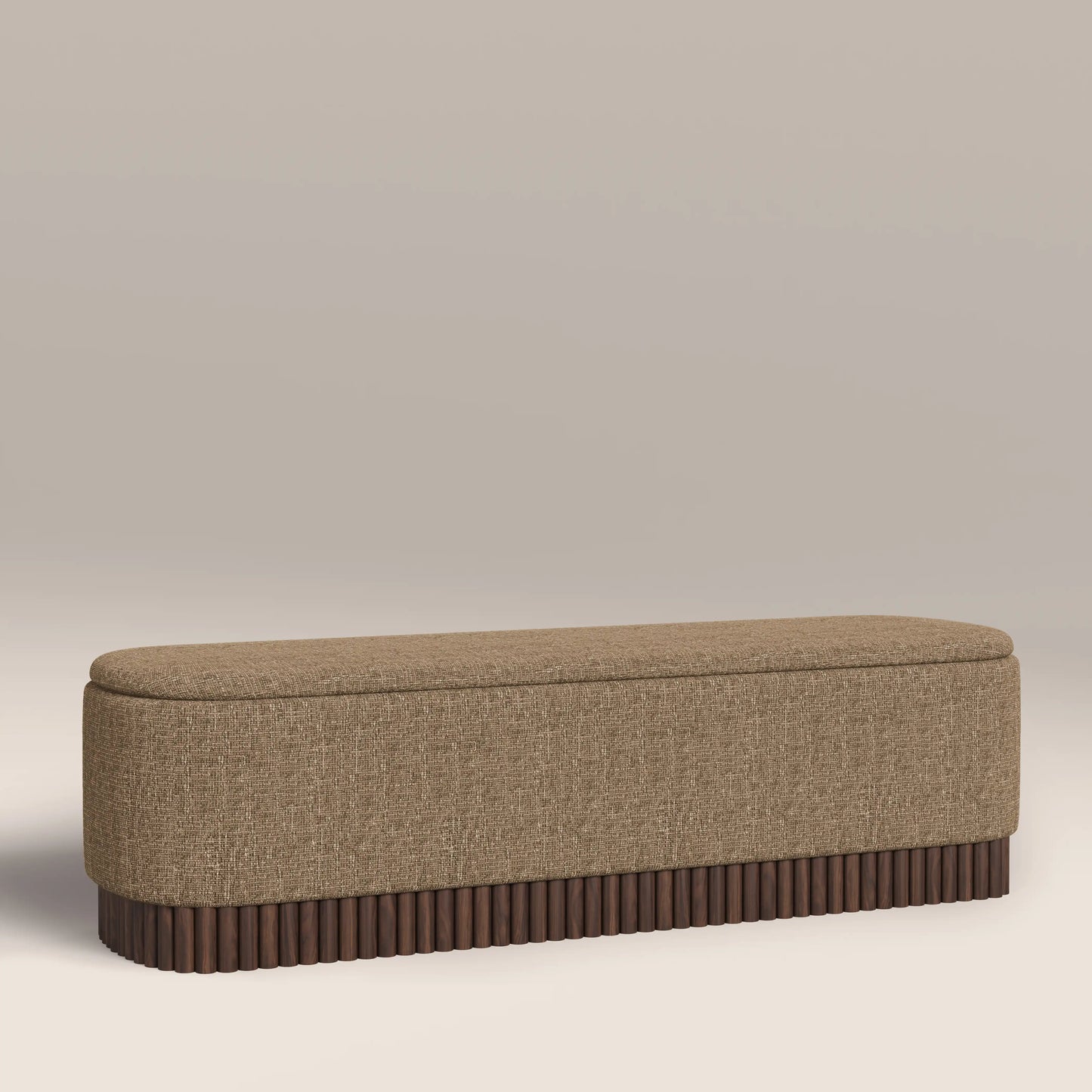 Oberon Storage Ottoman Speckled Cappuccino