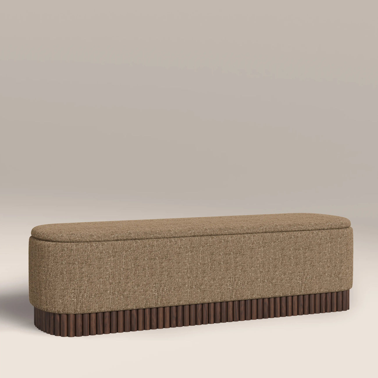 Oberon Storage Ottoman Speckled Cappuccino