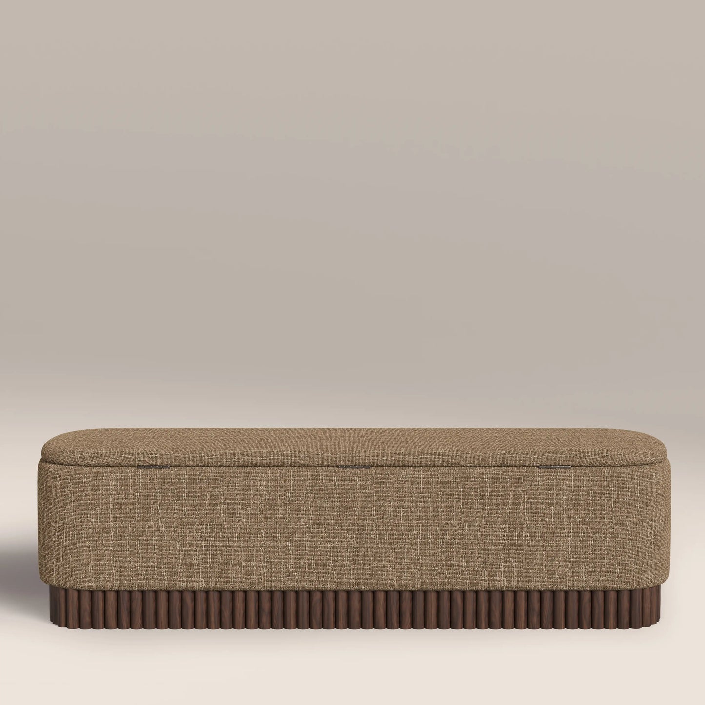 Oberon Storage Ottoman Speckled Cappuccino