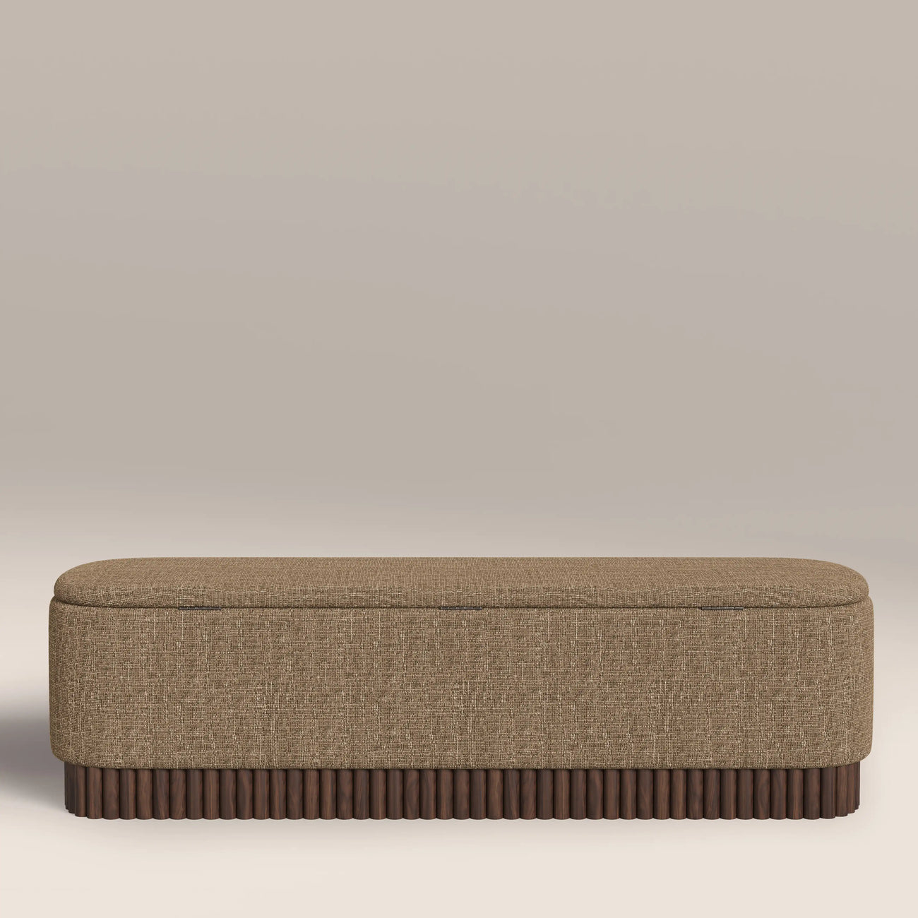 Oberon Storage Ottoman Speckled Cappuccino