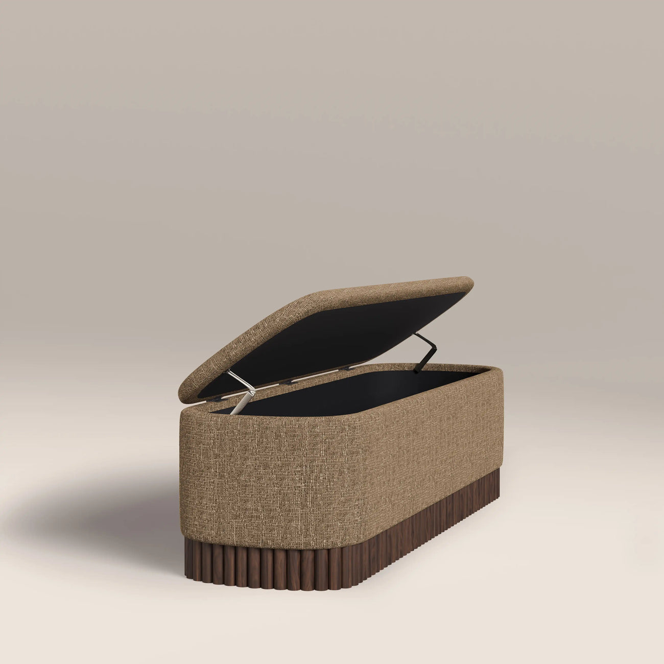Oberon Storage Ottoman Speckled Cappuccino