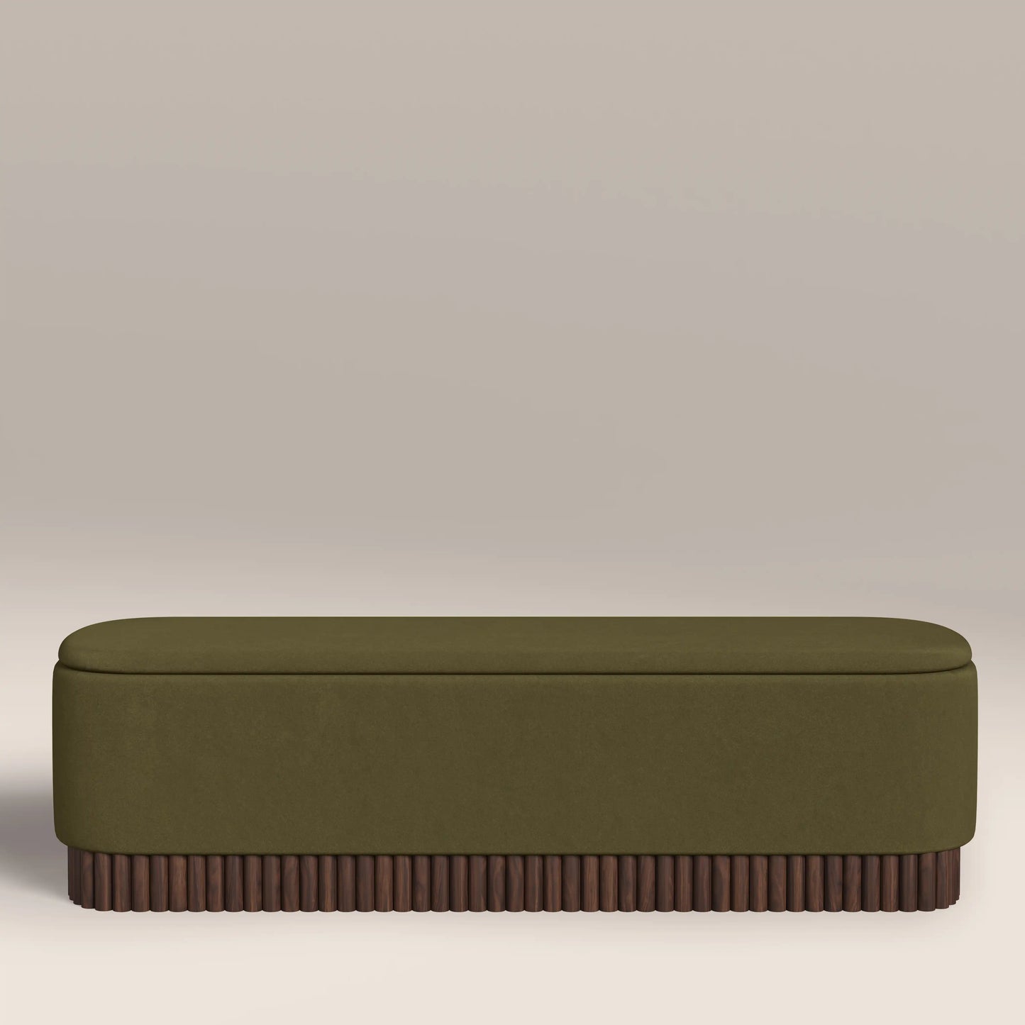 Oberon Storage Ottoman Moss Green